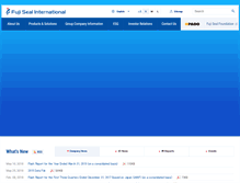 Tablet Screenshot of fujiseal.com